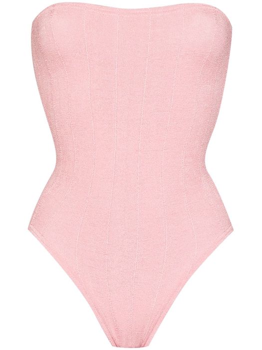 Hunza G Audrey Nile strapless swimsuit - Pink