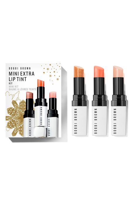 Bobbi Brown Travel Size Extra Lip Tint Sheer Tinted Lip Balm Set USD $25 Value