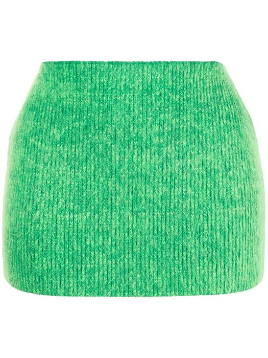 AGR brushed-knit mini skirt - Green