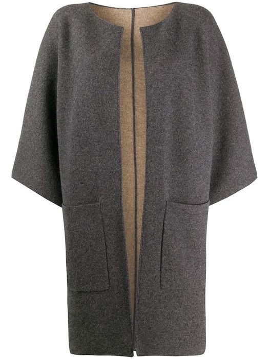 Liska open front cardi-coat - Grey