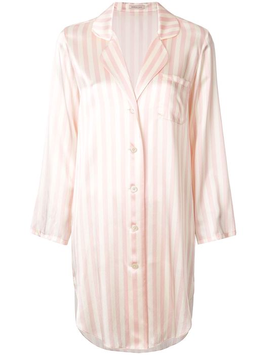 Morgan Lane Jillian silk night shirt - Neutrals