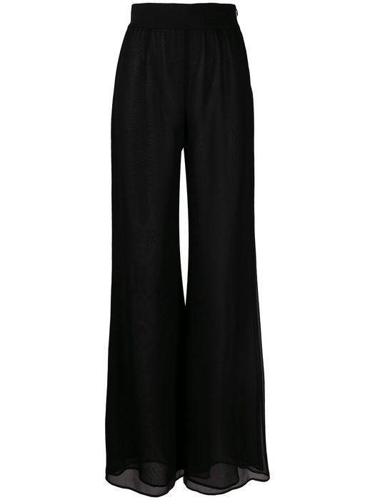 Galvan Georgette high-waist trousers - Black