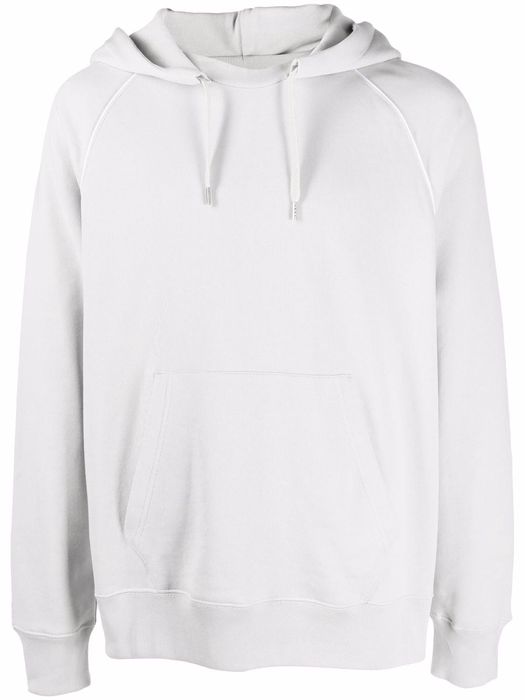 Helmut Lang back-logo cotton hoodie - Grey