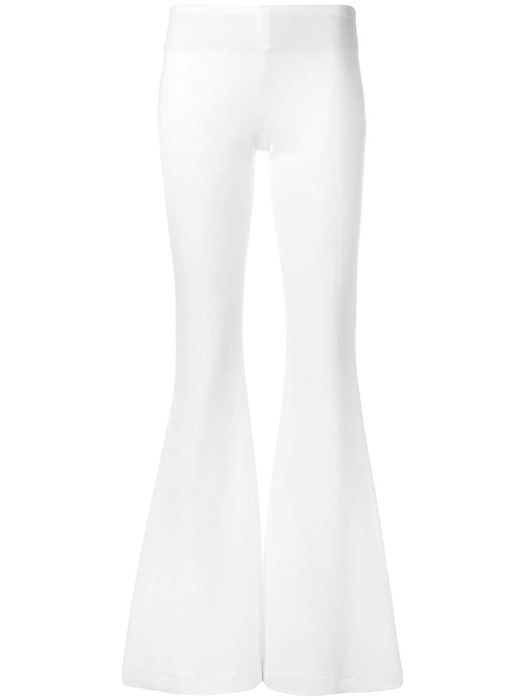 Galvan flared trousers - White