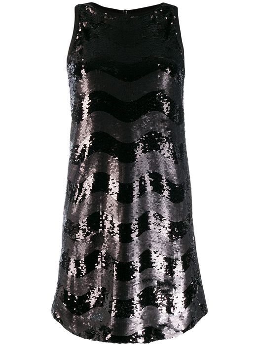 Emporio Armani Abito sleeveless embellished dress - Black