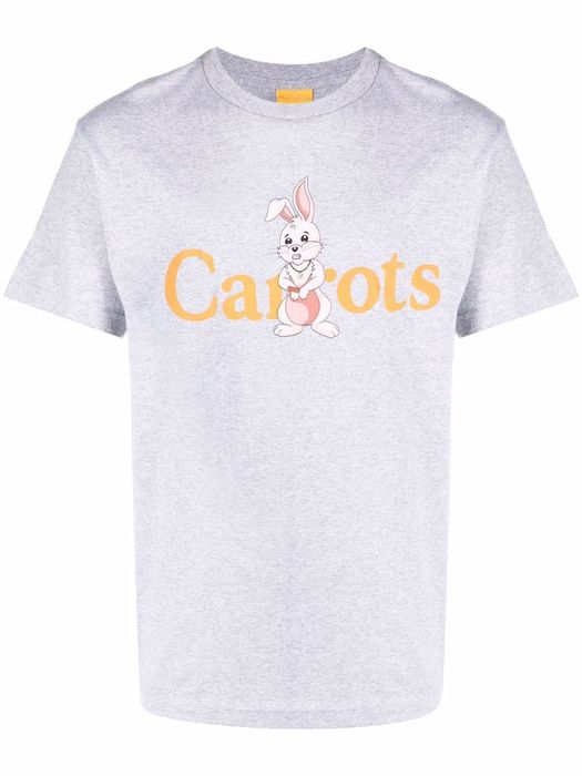 Carrots logo-print short-sleeved T-shirt - Grey