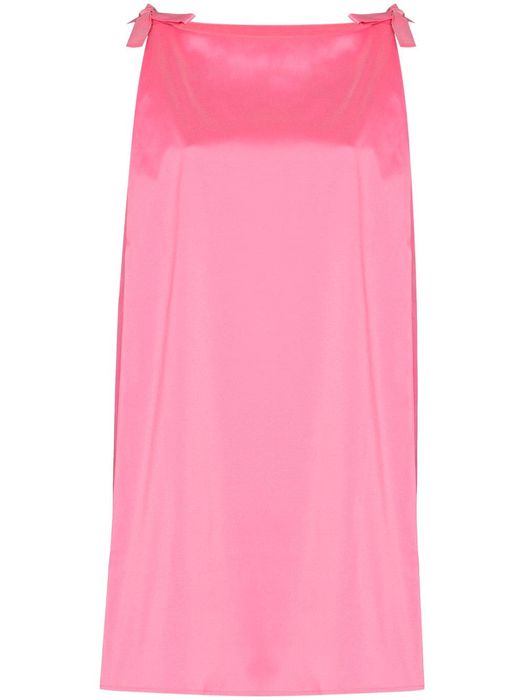 Bernadette bow-detail sleeveless minidress - Pink