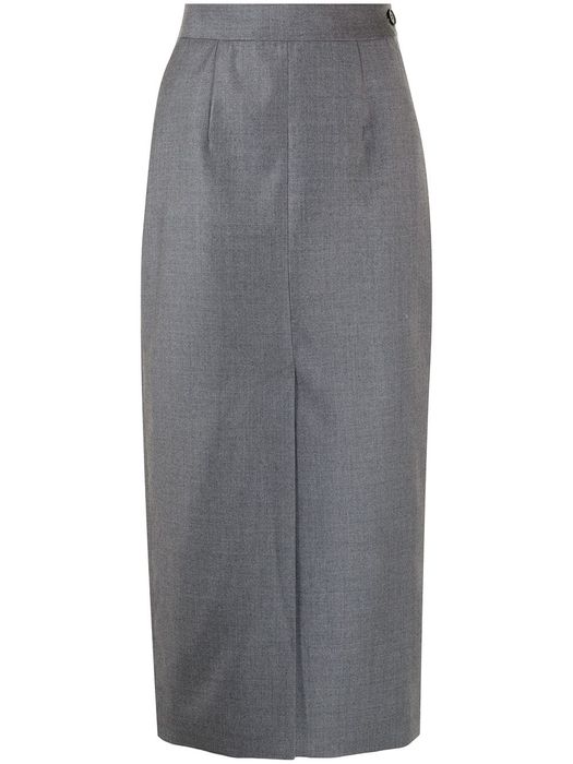 Materiel high-waisted midi skirt - Grey