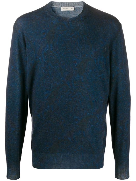 ETRO abstract print jumper - Blue
