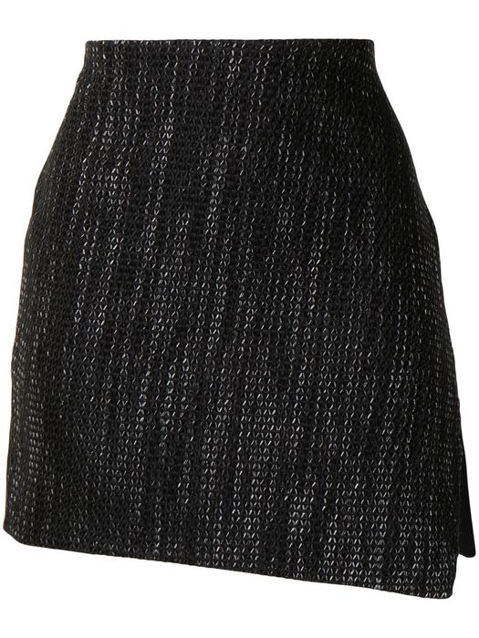 Maticevski asymmetric mini skirtq - Black