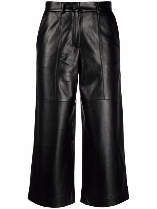 Materiel cropped-leg culotte trousers - Black
