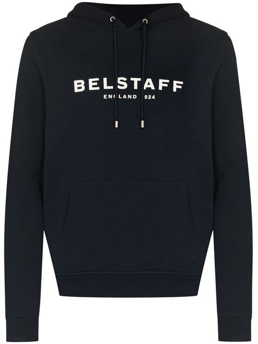 Belstaff 1924 logo cotton hoodie - Blue