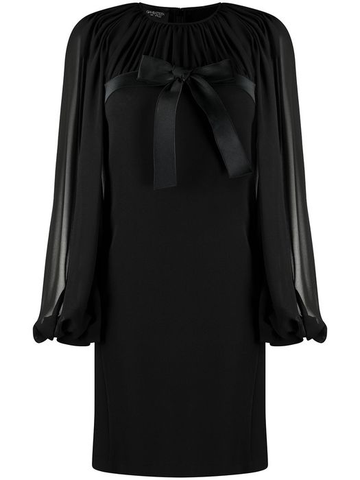 Giambattista Valli bow front dress - Black