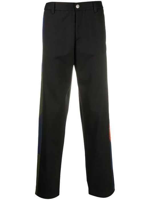 Koché contrast panel trousers - Black