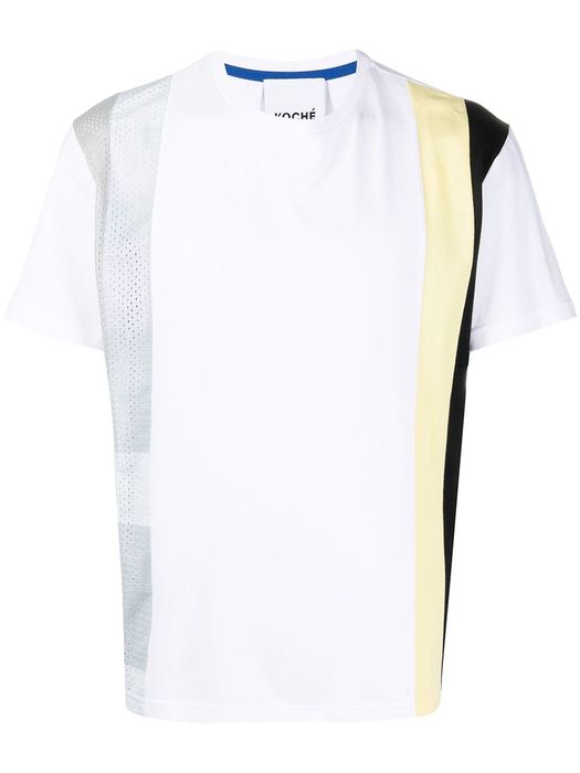 Koché colour-block T-shirt - White