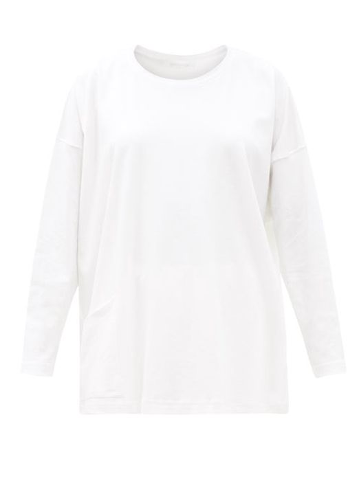 Eskandar - Oversized Pima Cotton-jersey Top - Womens - White