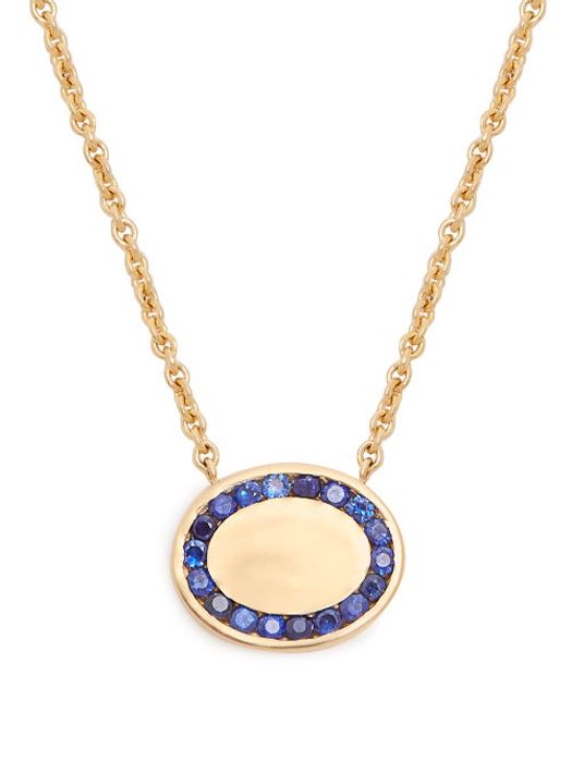 Jessica Biales - Candy Sapphire & 18kt Gold Necklace - Womens - Blue
