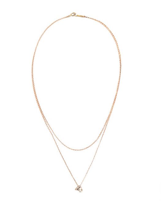 Mizuki - Diamond, Topaz & 14kt Gold Necklace - Womens - Crystal
