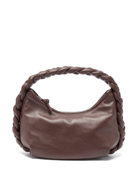 Hereu - Espiga Mini Leather Shoulder Bag - Womens - Dark Brown