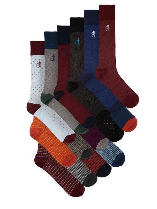 London Sock Company - Designer Collection Pack Of 15 Cotton-blend Socks - Mens - Multi