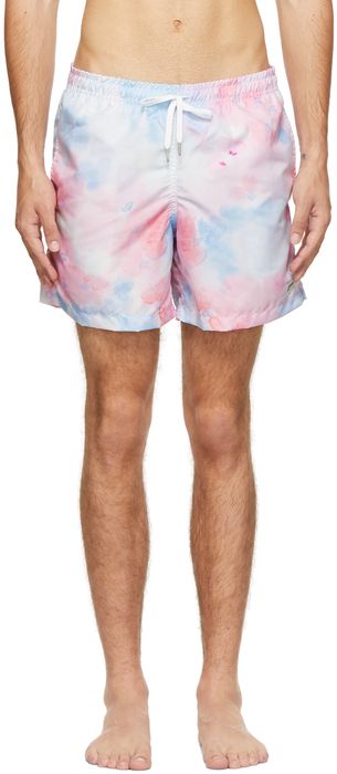 Bather Blue & Pink Tie-Dye Swim Shorts