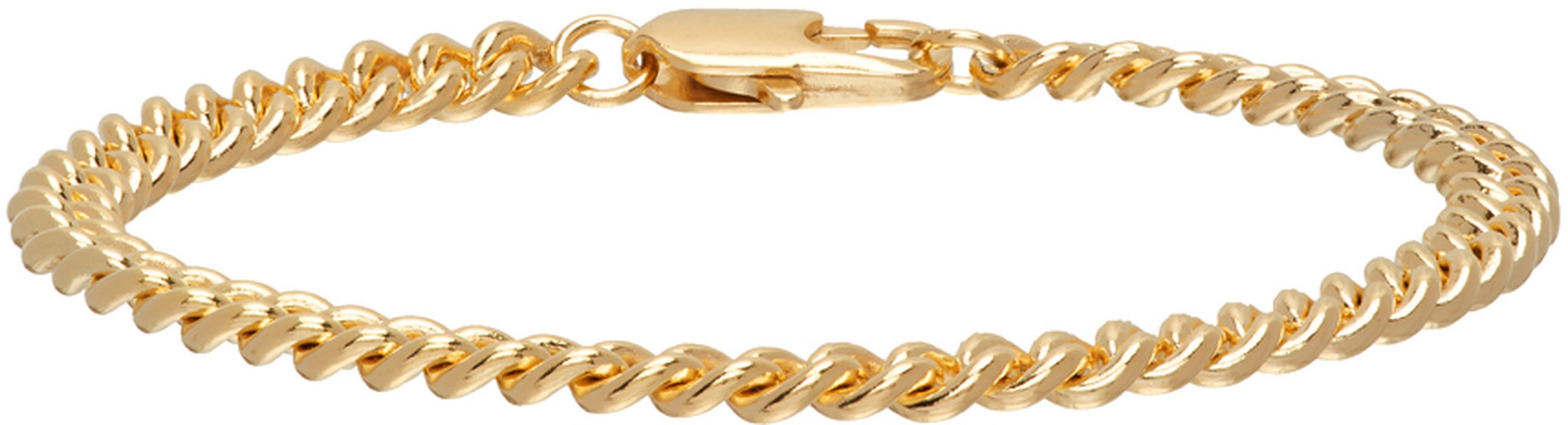 Laura Lombardi Gold Curb Chain Bracelet