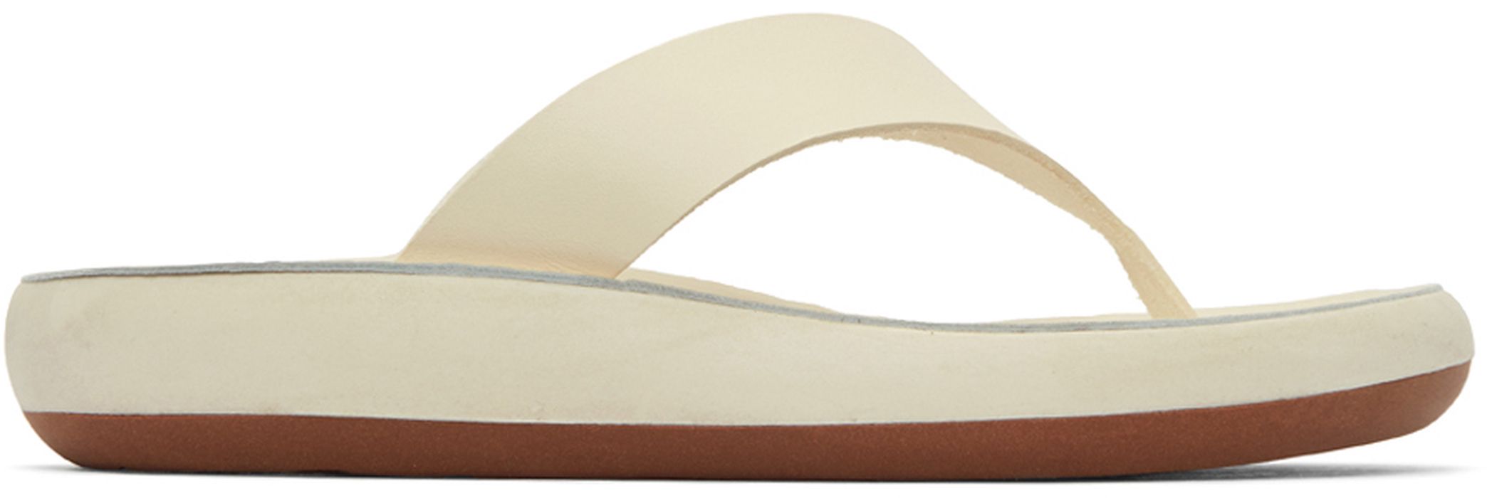Ancient Greek Sandals Off-White Comfort Sole Charys Sandals