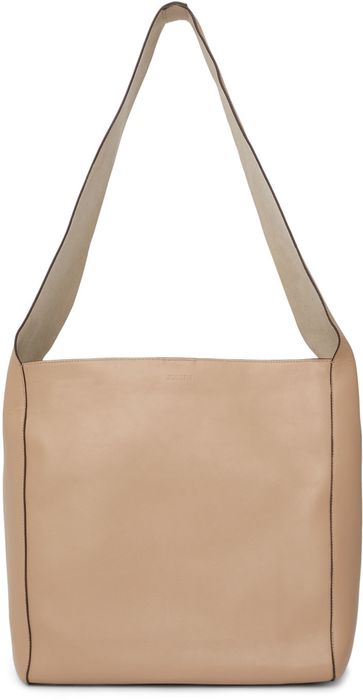 Joseph Beige Leather Slouch XL Tote