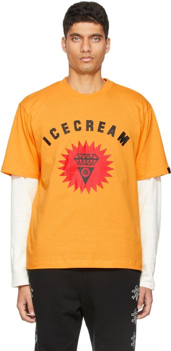 ICECREAM Yellow Signet Logo T-Shirt