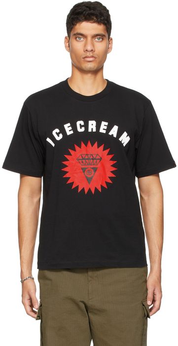 ICECREAM Black Signet Logo T-Shirt