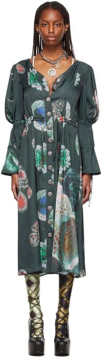 Chopova Lowena Multicolor Jewel Pendant Dress