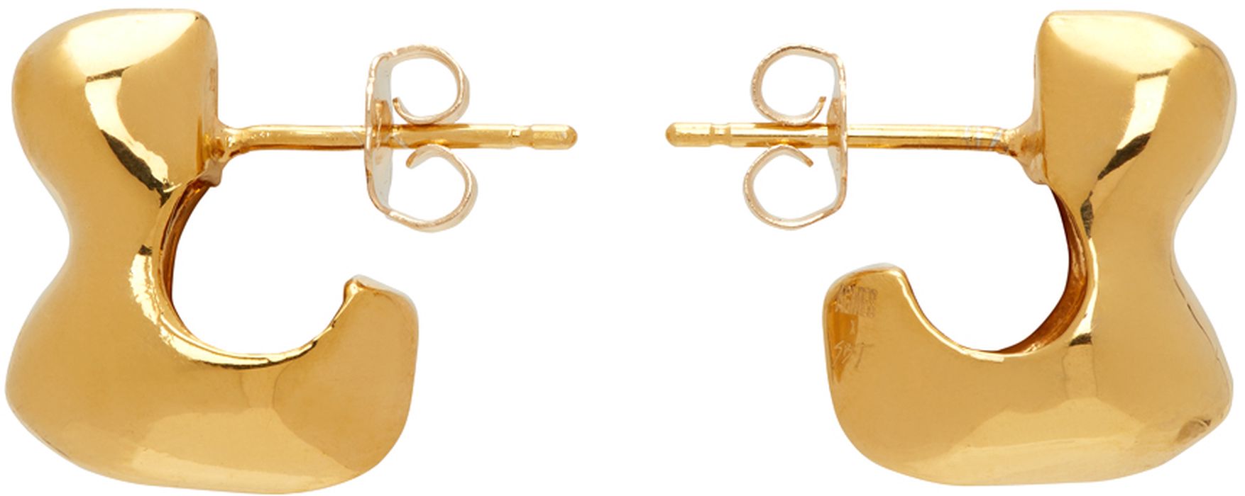 AGMES Gold Simone Bodmer Turner Edition Small Bubble Hoop Earrings