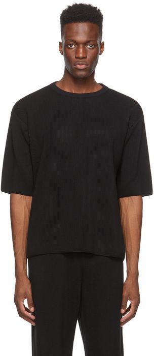 LE17SEPTEMBRE Black Knit T-Shirt