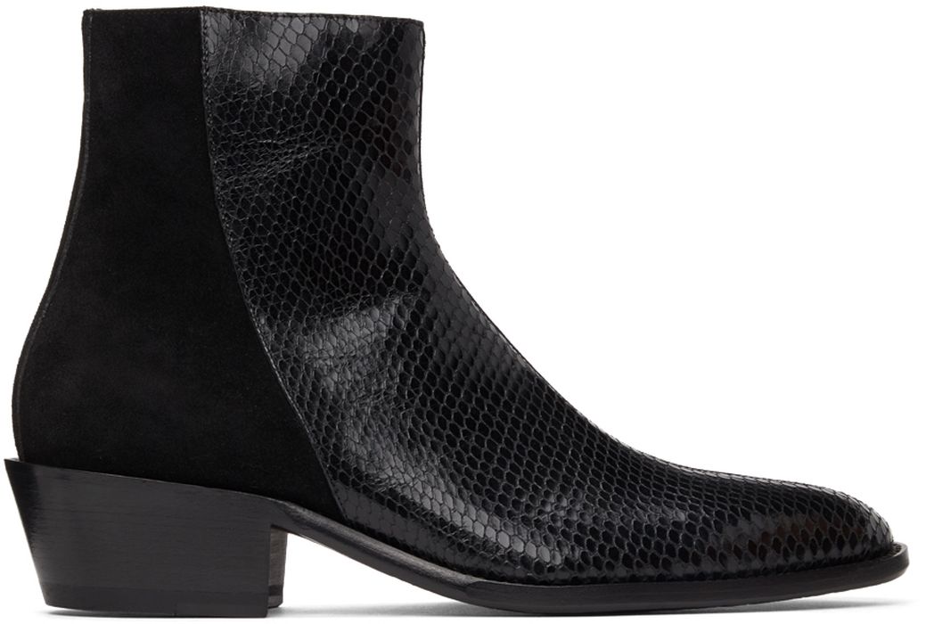 Human Recreational Services SSENSE Exclusive Black Luther Boots