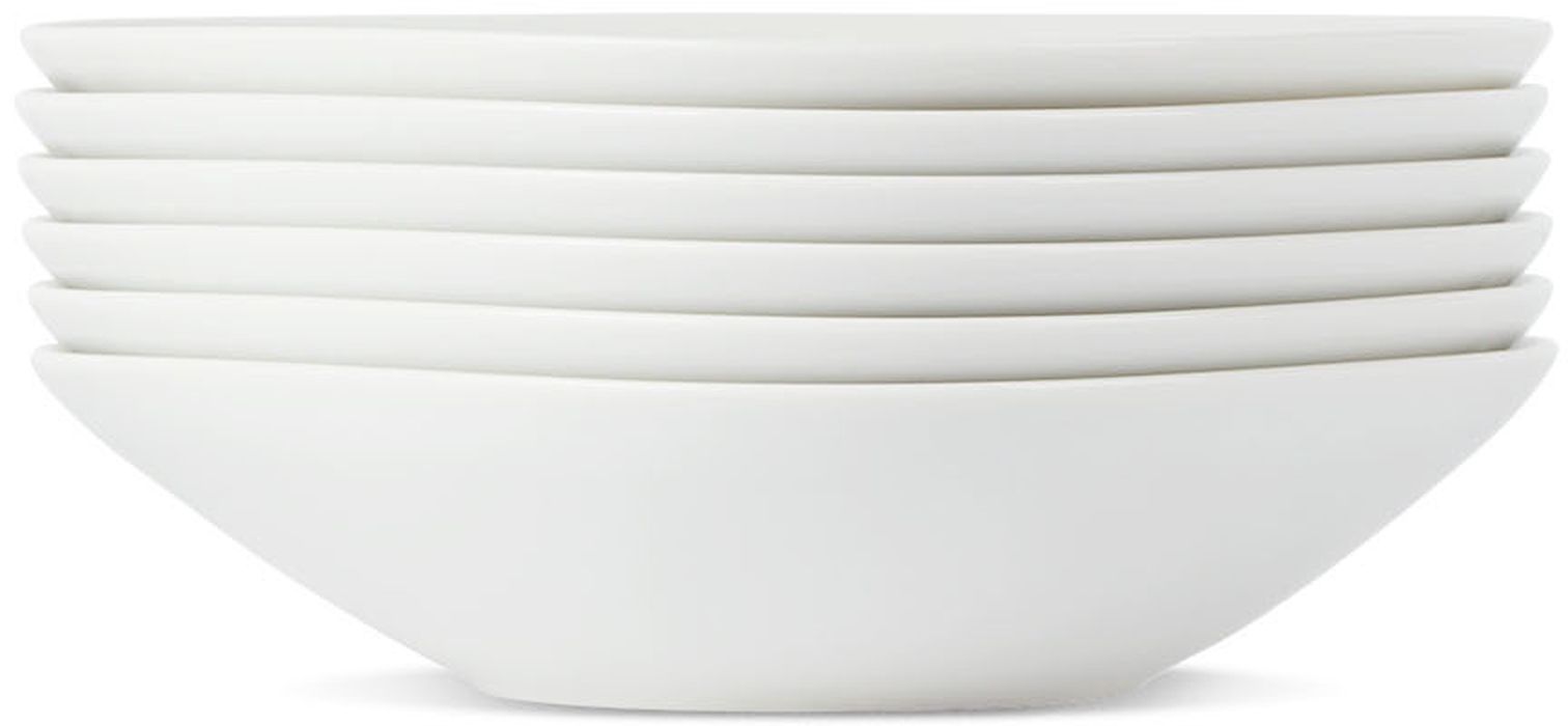 Alessi White Colombina 6-Piece Soup Bowls