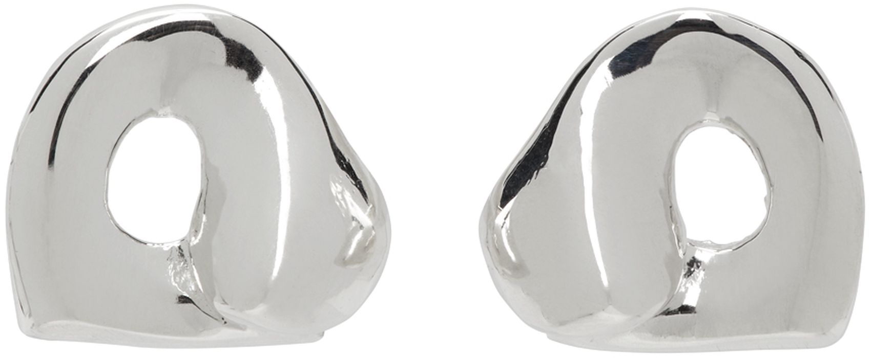 AGMES Silver Simone Bodmer Turner Edition Gertrude Stud Earrings