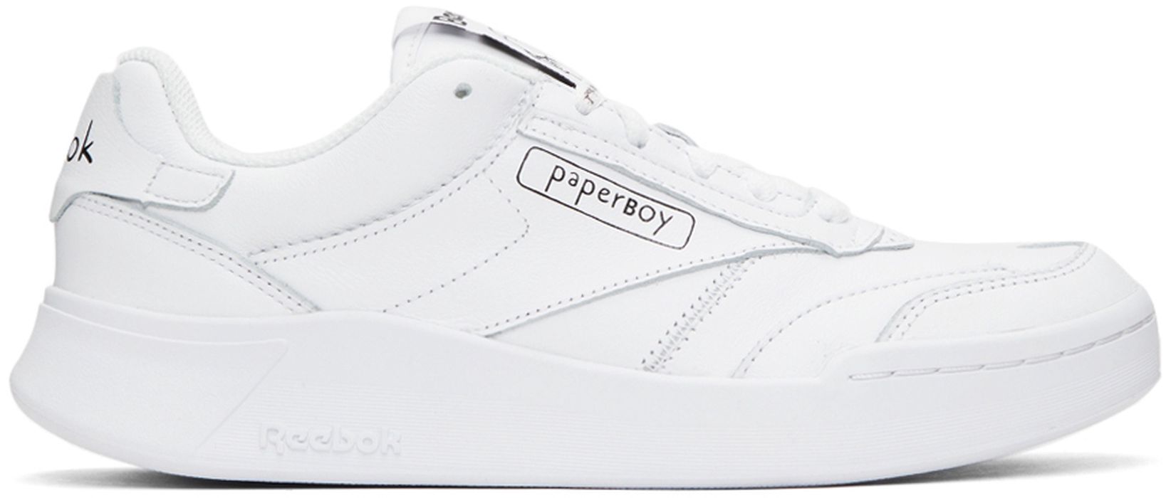 BEAMS PLUS White Paperboy Edition Club C Legacy Sneakers