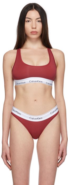 Calvin Klein Underwear Red Unlined Modern Bralette