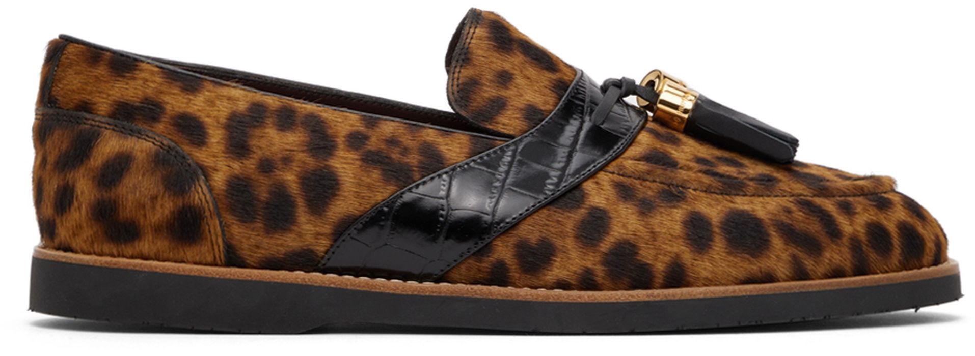 Human Recreational Services Brown & Black Del Rey Leopard Loafers
