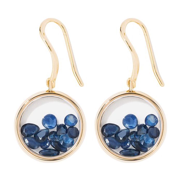 Chivor blue saphirs earrings