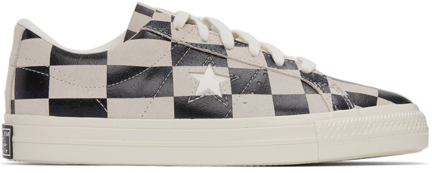 Converse Black & White Check One Star Sneakers