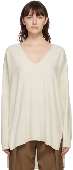 Julia Jentzsch Off-White Cashmere Yara Oversized Sweater