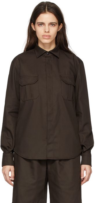 GR10K Brown Soilfilth Overshirt Jacket
