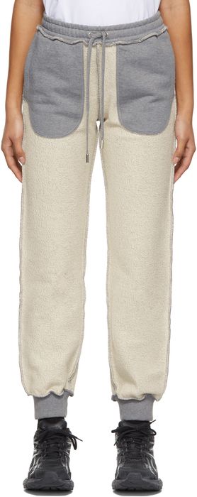 Jean Paul Gaultier Off-White & Grey Inside-Out Lounge Pants