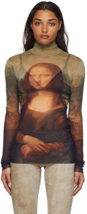 Jean Paul Gaultier Multicolor 'The Mona Lisa' Turtleneck