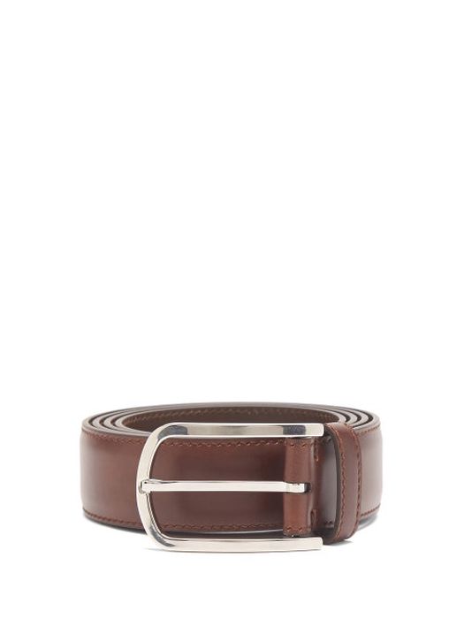 Brunello Cucinelli - Leather Belt - Mens - Brown