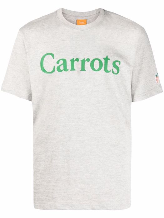 Carrots logo-print cotton T-shirt - Grey