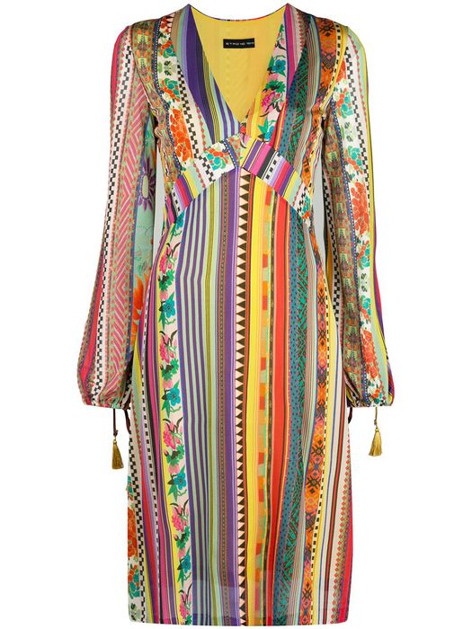 ETRO Abito Aloe jersey dress - Multicolour