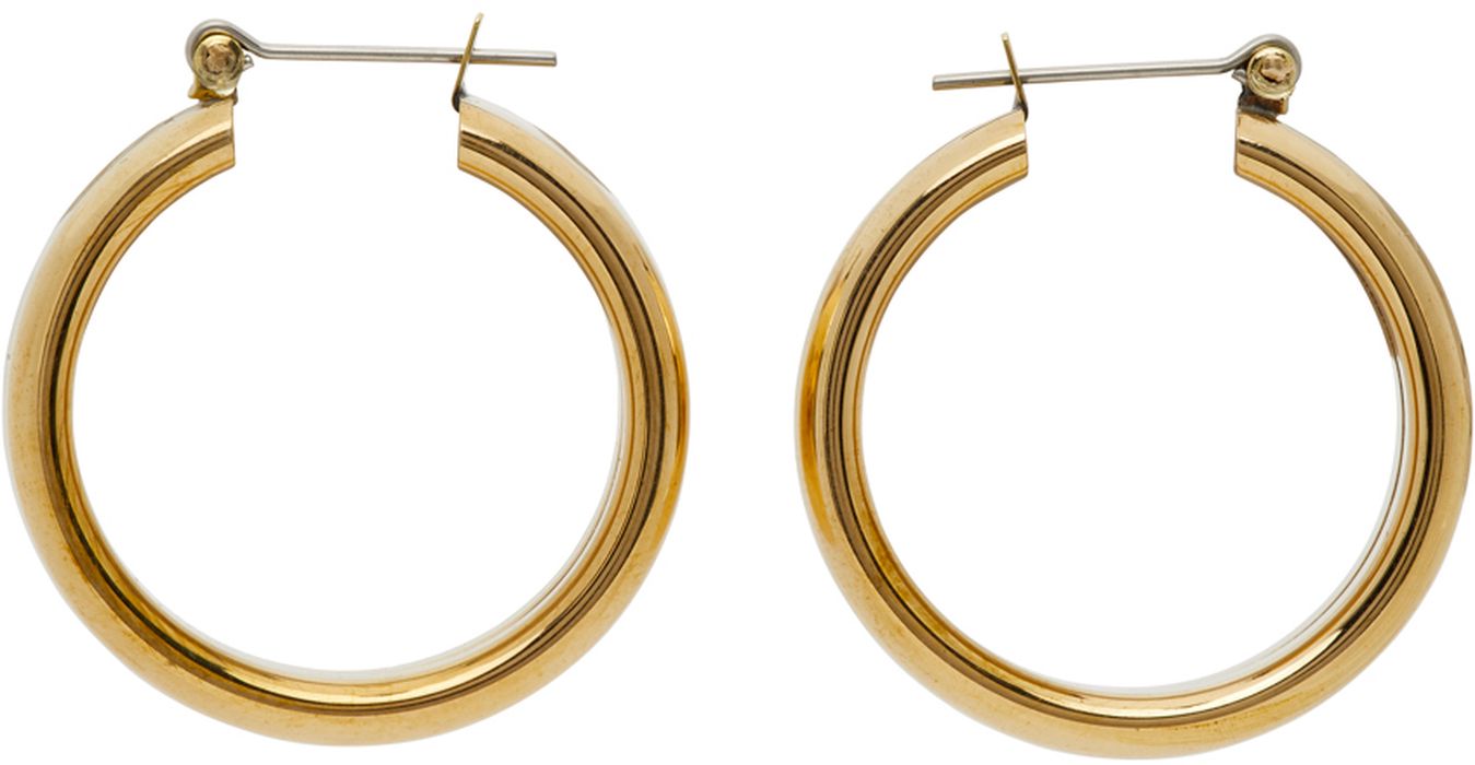 Laura Lombardi Gold Band Earrings