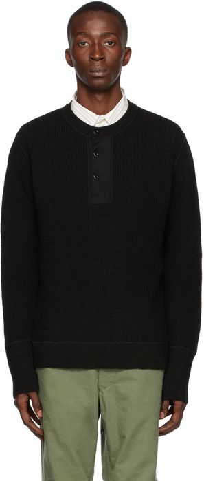 MHL by Margaret Howell Black Thermal Henley